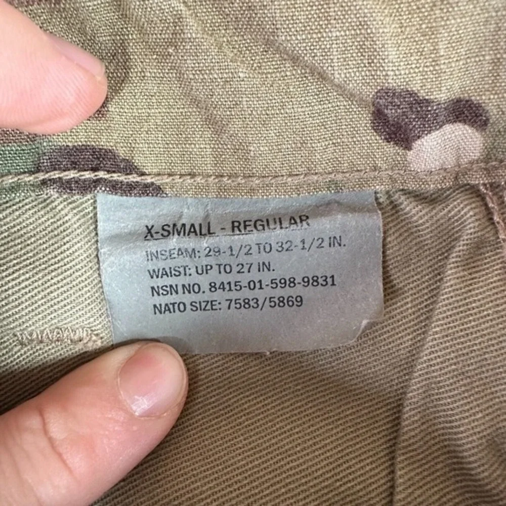 Multi Cam Camouflage Pants‎ Size XS Extra Small Workwear Tactical Surplus